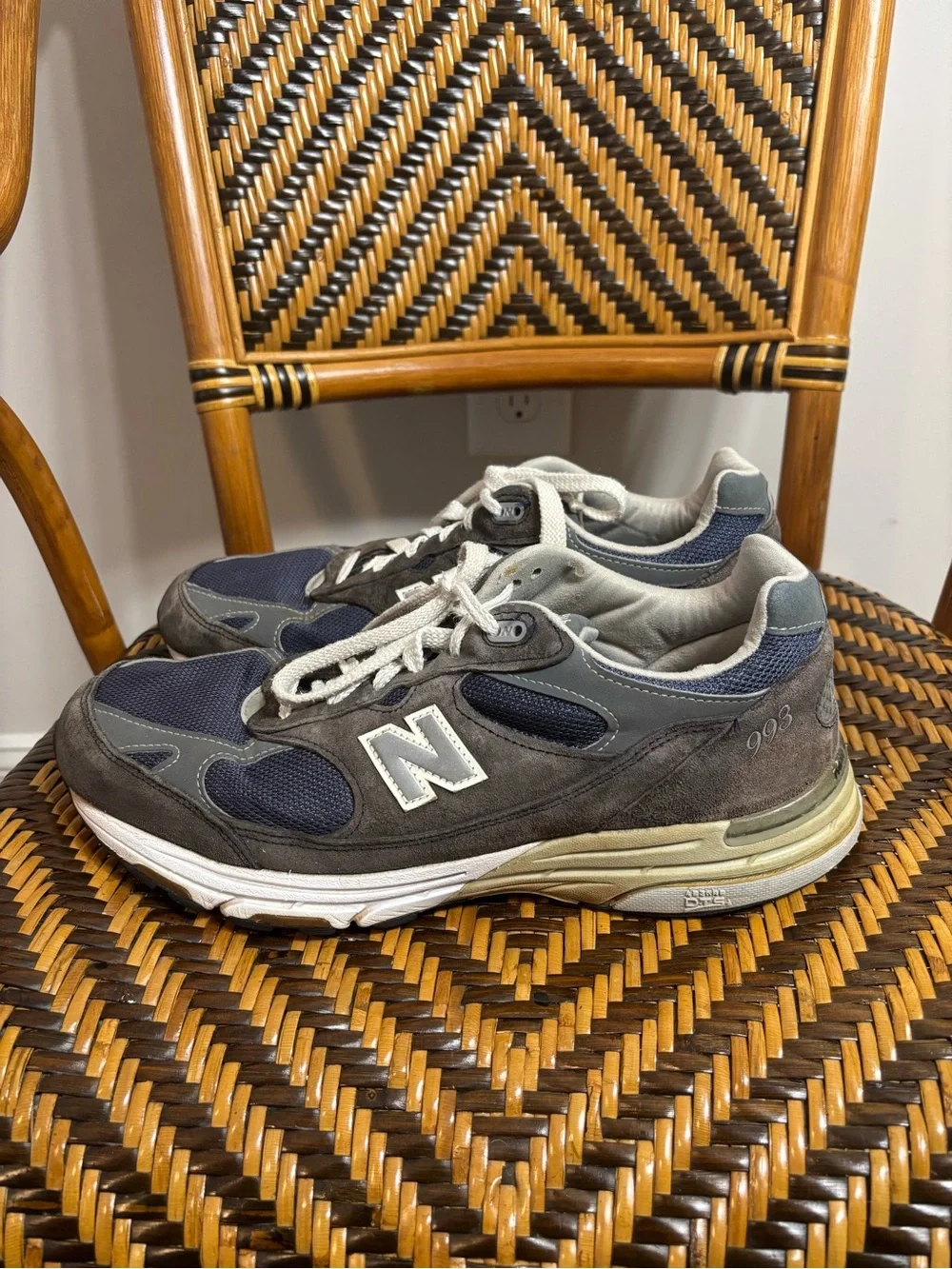 New Balance 993 Navy Made in USA MR993NV 10.5 4E